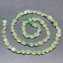 Prehnite Beads on String, Tumbled, 7x5 mm diameter ±, thread length 41 cm ±