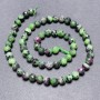 Zoisite Beads on Thread Granulated Ball, 6mm diameter +/-, 39cm length +