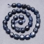 Quartz Beads (seed beads) on thread, faceted, diameter 10×7mm ±, thread length 37cm ±