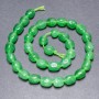 Jade Beads (loose) on thread, faceted, diameter 10x7mm, length 38cm