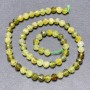 Grossular Garnet Beads on a Thread, Faceted Round 6mm ±, Length 39cm