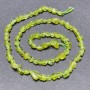 Chrysoprase Beads on Thread, Faceted, 6x4 mm, length 40 cm