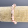 Bracelet Pink Opal Chip, diameter 8x3mm +-, length 18cm stretch