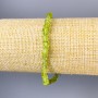 Chrysoprase Bracelet, uncut stone, 5x5 mm diameter beads, stretch bracelet length 18 cm +/-