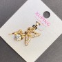 Xuping Pendant “Fairy” with white crystals, diameter 17mm, length 30mm, 18K gold plating