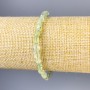 Bracelet Prehnite, faceted beads 6x5mm, length 18cm, stretchy