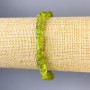 Chrysoprase Bracelet, unpolished stone, 7×7 mm ±, length 18 cm ± Stretch