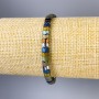 Bracelet, Hematite, Snake, diameter 5x3 mm +-, length 18 cm +- stretch