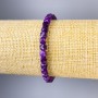 Sugilite Bracelet Faceted Cubes, 5x5 mm, 18 cm length stretchy