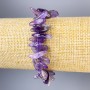 Amethyst Chip Bracelet, 18x6mm+-, 11x3mm+-, length 18cm+-stretch