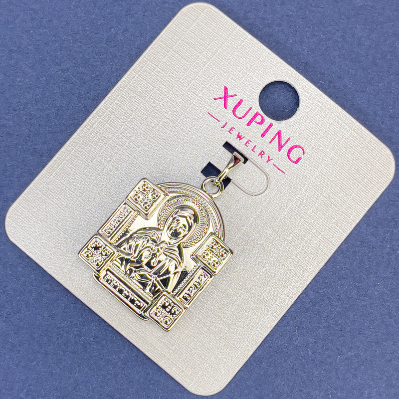 Xuping Icon Pendant, diameter 19mm±, length 30mm± rhodium-plated