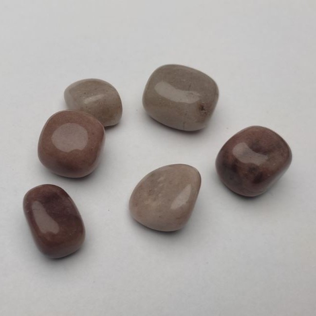 Rhodonite Carved 22x17mm souvenir stone (+-) packaged 100 g