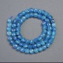 Apatite Beads, Faceted Cube, 5 mm diameter, 5x5x5 mm ±, length 37 cm ±