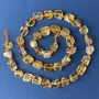 Citrine Beads – Polygonal 10–8 mm on a Thread, 40 cm+ length