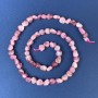 Tourmaline Faceted Beads on Thread 6-8×6 mm ±, 39 cm length