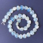 Moonstone Heart Beads 11x12x5mm± on Thread, 40cm+ Length