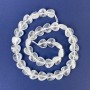 Heart-shaped Natural Mountain Quartz Beads 12x12x6 mm ± on thread, length 39 cm+