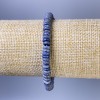 Sodalite Rondelle Beaded Bracelet 6x2mm, 18 cm length, stretch