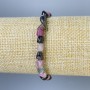 Tourmaline Tumbled Bracelet, 6-8×6mm+-, 18cm+- stretch