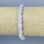 Chalcedony Bead Rolled Bracelet, diameter 5-8×6mm, 18 cm long, stretch