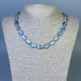 Kyanite Beads Oval 12×9mm ±, length 45cm ± with clasp