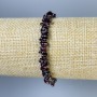 Garnet nugget bracelet, diameter 6x3mm ±, length 18cm ± stretch