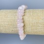 Bracelet Pink Quartz Faceted, diameter 10-12×8mm, length 18cm, stretch