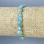 Amazonite Beaded Bracelet, faceted beads 5-8×5-7mm, length 18cm+, stretch