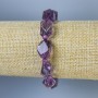 Bracelet Amethyst Mult facets 12-15×9-13mm+-, length 18cm+- stretch