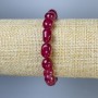 Toned Quartz and Tourmaline Bead Bracelet (stretch) - rondelle 10x8mm, length 18cm