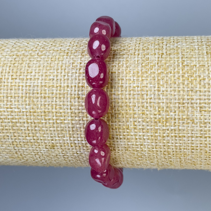 Tourmaline Faceted Bracelet, 10x8mm, stretchy 18 cm