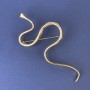 Brooch Snake Golden Metal 98x50mm+