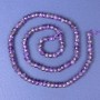 Amethyst Beads, Faceted Rondelle, 5x3 mm, ± length 39 cm on a thread