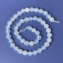 Moonstone Beads, faceted round bead 8mm ±, length 36cm ± on thread
