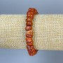 Bracelet Red Jasper Tumbled, diameter 8-10×6-8mm+-, length 18cm+-, stretch