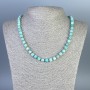 Amazonite Beads Grened Cubes 6mm, 50cm length, with clasp