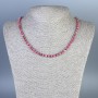 Rhodonite Beads Cube, 4x4mm diameter+-, length 50cm+- with clasp