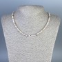 Opal Beads Faceted Cube 4x4mm+, length 45cm+- with clasp