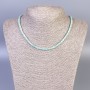 Amazonite Bead Rondelle Necklace, 4x2 mm, 45 cm long, with clasp
