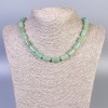 Nephrite Beads Smooth Cylinders, diameter 14x8mm, length 45cm± with clasp