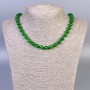 Chrysoprase Bead Necklace smooth round beads, 8mm diameter, 45cm length +/- with clasp