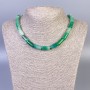 Agate Bead Smooth Cylinder Necklace, diameter 15x8mm, length 45cm, with clasp