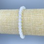 Moonstone Bead Bracelet Granulated Round Beads 6mm ±, Length 18cm ± Stretch