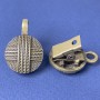 Bronze-toned Brooch Clip for Cardigan, diameter 20mm ±, length 52mm ±