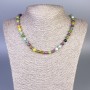 Turmaline Bead Necklace, Smooth Round Beads 6mm diameter, 45cm length ± with clasp