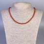 Jasper Necklace Red Jasper Rondelle, diameter 4x2 mm ±, length 45 cm ± with clasp