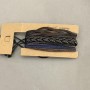 Triple Eco Leather and Textile Bracelet with Adjustable Drawstring, 18–24 cm