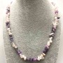 Assorted Chunk Necklace, 8x3mm beads, 50cm length +/- with clasp