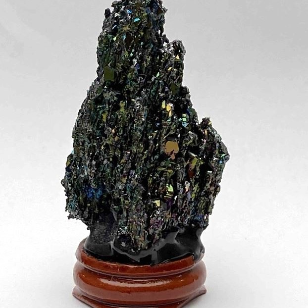 Unpolished calcite on a stand interior decorative halcopirite 46x24mm+