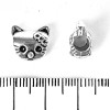 Pandora-Style Bead Kitten 12x12mm, Hole Diameter 5mm, Pack 20g +/-7pcs